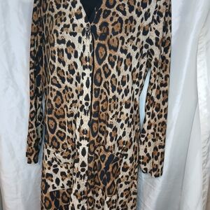 Leopard Print Long Sleeve Top